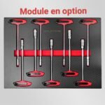 Brumann werkplaatswagen – 8 laden, 6 gevuld + zijkast + 2 momentsleutels – Image 14