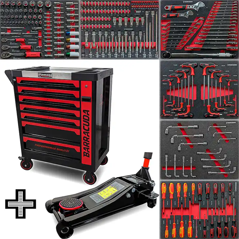 g1 PACK: werkplaatswagen Barracuda Max XXL + extra‑platte krik 4 ton – Image 1