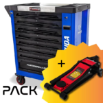 PACK: werkplaatswagen Barracuda Racing 1 MAX + extra‑platte krik