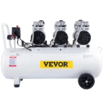 VEVOR stille luchtcompressor 100 L – 3 PK, olievrij, 8 bar, 495 L/min – koperen motor – Image 9