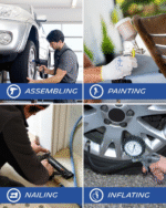 Draagbare Luchtcompressor MICHELIN MB3650 – 50 L Ketel – 3 PK Motor – 10 Bar – 360 L/min – Image 4